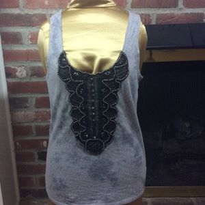 🔴 Free People Beaded Bid Tank Top, Medium